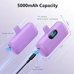 Mini Portable Charger for iPhone, Upgraded 5000mAh PD Fast Charging Battery Pack - Image 4