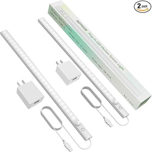 14" Slim USB Plug-in LED Motion Sensor Light Indoor, Bright & Dimmable Under by GreatLightingforGreatLife