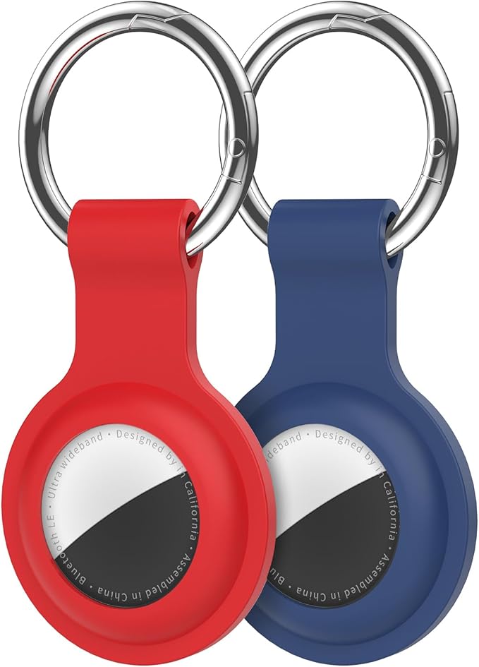 Compatible with AirTag Holder Case Keychain 2 Pack, by HATALKIN