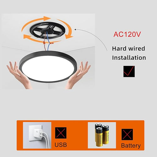 2 Pack Motion Sensor Ceiling Light - Image 2