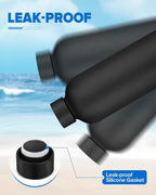 Insulated Water Bottle with Lid, 17 oz Reusable Leak-Proof Metal Stainless - Image 3