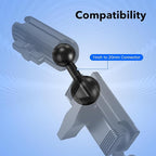 1-Inch B Size Ball to 20mm Ball Adapter – TPU Anti-Slip Converter, Compatible - Image 7