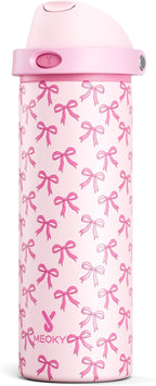 24 oz Insulated Water Bottle for Women: Meoky Stainless Steel Metal Water Bottle by MEOKY