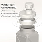 BEAUTAIL Collapsible Water Bottles 20.6oz, Silicone Foldable Portable Travel - Image 4