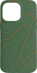 Backcountry Topo Guide Orange Lines Topographical Map Case by Unknown