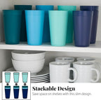 US Acrylic Newport 20 ounce Unbreakable Plastic Stackable Water Tumblers in 4 - Image 6