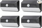 Home Zone Mesh Linkable Series 4-Pack Solar SMD LED Security Wall Pack Light by HomeZoneLiving