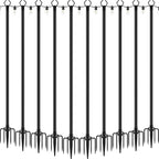 NUERPO 10 Pack String Light Poles, Metal Poles by NUERPO