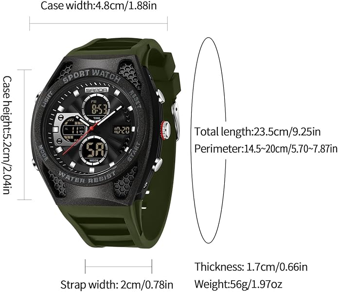 FANMIS Mens Military Multifunction Digital LED Watch Electronic Waterproof - Image 5