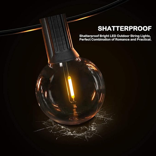 150FT LED Globe Outdoor String Lights, Dimmable Patio - Image 2