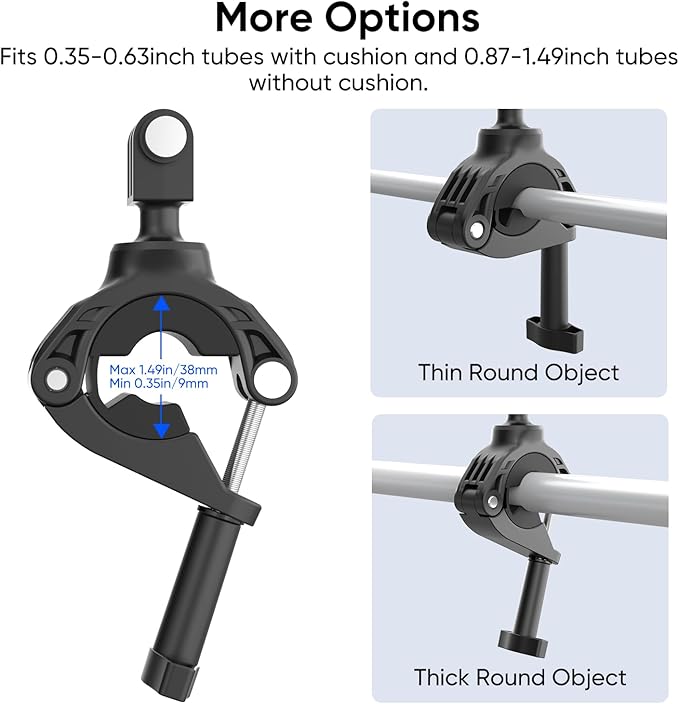 HONGDAK Camera Clamp Mount Bike Pole Motorcycle Handlebar Mounts Accessories - Image 3