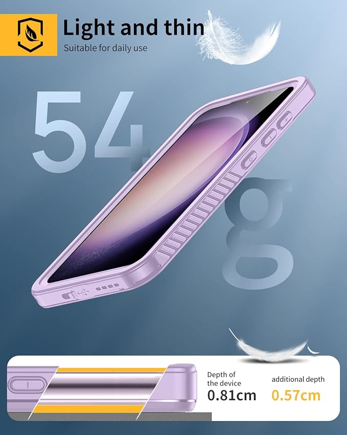 Lanhiem for Samsung Galaxy S23 Case, IP68 Waterproof Dustproof Case - Image 5