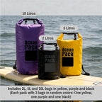 Waterproof Dry Bag Set of 3 – Roll Top Waterproof Bags 2L 5L 10L – 500D PVC - Image 6