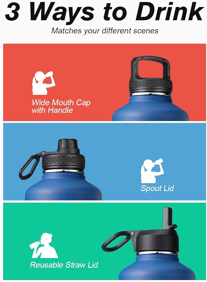 Water Bottle Insulated 64 oz - Image 5