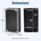LeMotech Project Box ABS Plastic IP65 Waterproof Dustproof Electrical Junction - Image 2