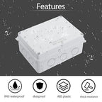 LeMotech Junction Box, Electrical Box IP65 Water Resistant Dustproof ABS - Image 5