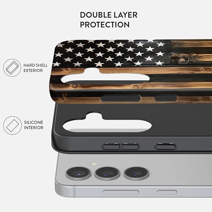 Compatible for Samsung Galaxy A15 5G Case, Dual Layer Heavy Duty 2 in 1 - Image 2