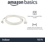 Amazon Basics Indoor Extension Cord, 3 Prong Outlet Extender Power Cord - Image 2