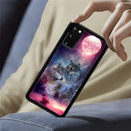 for Samsung Galaxy S20 Case, Star Two Wolfs Howling Pattern Graphic Design Girl - Image 6