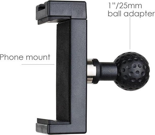 1-Inch Ball Mount with 2.3"- 3.5" Width Phone Holder Combatible - Image 2