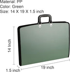 Acocony 11x17 Portfolio with Zipper Closure PP Material Oxford Cloth Edge - Image 2