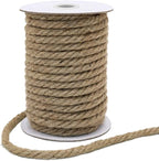 Vivifying 50 Feet 10mm Jute Rope, Natural Heavy Duty Twine - Image 8