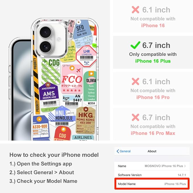 MOSNOVO Case for iPhone 16 Plus - Image 2