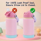 Kerilyn 12oz Kids Water Bottle, Stainless Steel Insulated Water Bottle - Image 8
