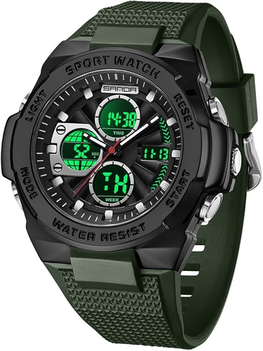 FANMIS Mens Military Multifunction Digital LED Watch Electronic Waterproof - Image 2