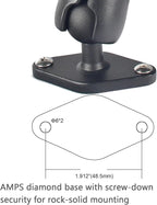 VAUBORTTI 1" Ball Phone Mount – Aluminum Alloy Arm & Base, Double Ball Joint - Image 8