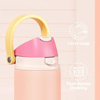 24 oz Insulated Water Bottle for Women: Meoky Stainless Steel Metal Water Bottle - Image 5