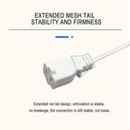 50 ft Extension Cord, 2 Prong Indoor Power Cord, 18AWG SPT-2 Flat Cord Design - Image 4