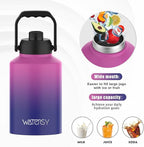 WATERSY Half Gallon Water Bottle Insulated, BPA Free&Leak Proof, 64oz Stainless - Image 5