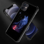 for iPhone 11 Case, Galaxy Fox Wolf Pattern Graphic Design Girl Boy Soft - Image 3