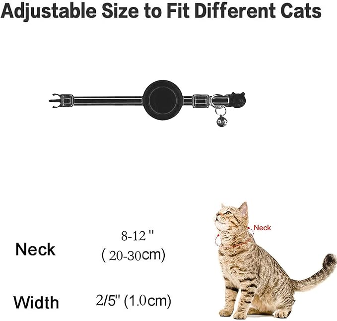 Airtag Cat Collar Breakaway, Safety Kitten Collar - Image 6