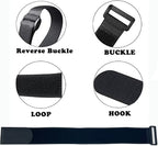 6 Pack Reusable Fastening Cable Ties and Cable Straps, Adjustable Multi-Purpose - Image 4