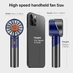 Handheld Fan, Portable Turbo Fan, Powerful Personal Fan, USB Rechargeable Mini - Image 5