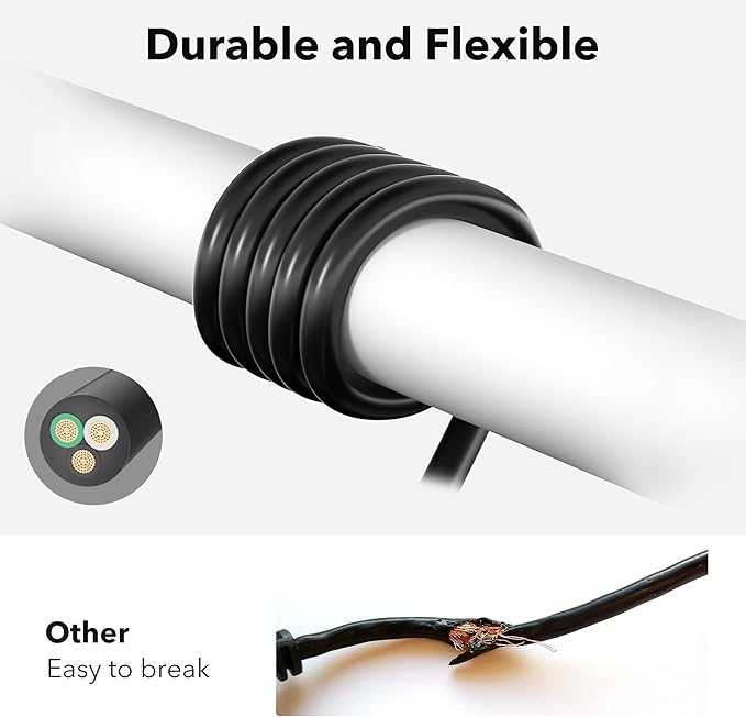 BN-LINK 15ft Indoor Outdoor Extension Cord 16/3 SJTW, 2 Pack, Weather Resistant - Image 6