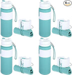 LemonRoad 4 Pcs 26 oz Silicone Collapsible Water Bottle, Portable Foldable by Unknown