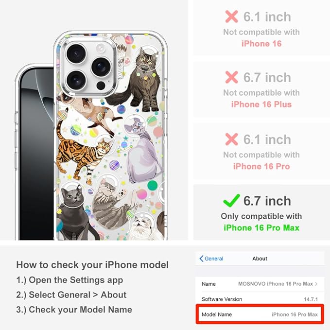 MOSNOVO Case for iPhone 16 Pro Max - Image 2