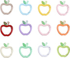 12 Pack Cute Carabiner Keychain Clips, Apple Shape Carabiner Clip Aluminum Clips by Unknown