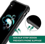 for iPhone X/Xs Case, Skeleton Winding Snake Pattern Graphic Design Girl Boy - Image 3