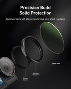 TELESIN Filters Set for DJI Osmo Action 5 Pro / 4/3, VND 2-32 Variable ND Filter - Image 5