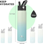 Konokyo Insulated Water Bottle 24oz Stainless Steel Sport Bottles - Image 5