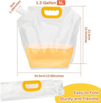 Collapsible Water Container 4-Pack, 1.3Gallon/5L Portable Water Storage Bag - Image 2