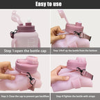 64oz Foldable Silicone Water Bottle - Image 6