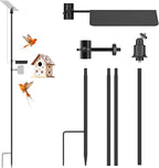 Ground Stake Mount Stand for Outdoor Cameras and Solar Panels, Adjustable by RichBird