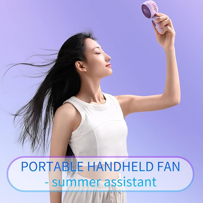Mini Portable Fan 6 Pack, Cute Handheld Battery Operated Lightweight Small - Image 5