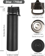 Volhoply 24oz Insulated Water Bottle - Image 2