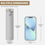 9oz Small Water Bottles with Straw, Mini Water Bottle One-Hand Open Design - Image 2